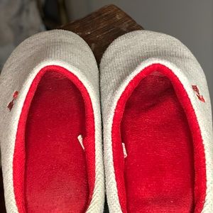 RockDove Slipper/Hard Sole - Red/Gray
